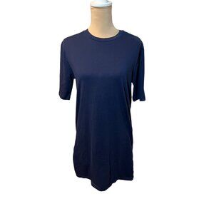 Aritza TNA Women’s Dress Size XS Cotton T-Shirt Dress Blue Cotton minimalist